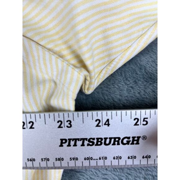 Ralph Lauren long sleeve dress shirt size medium yellow striped good condition - Picture 4 of 10